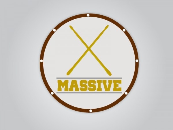(MASSIVE | LOGO DESIGN) #drums #beatiful #design #graphic #nice #massive #logo #rodrigues #piedade