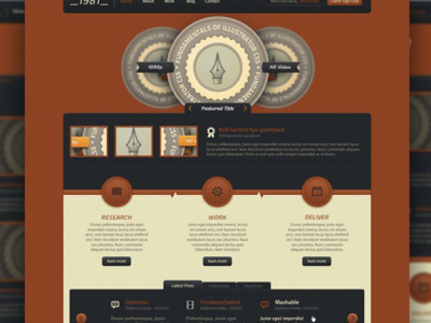Digitalrust website template psd Free Psd. See more inspiration related to Template, Website, Psd, Website template and Horizontal on Freepik.