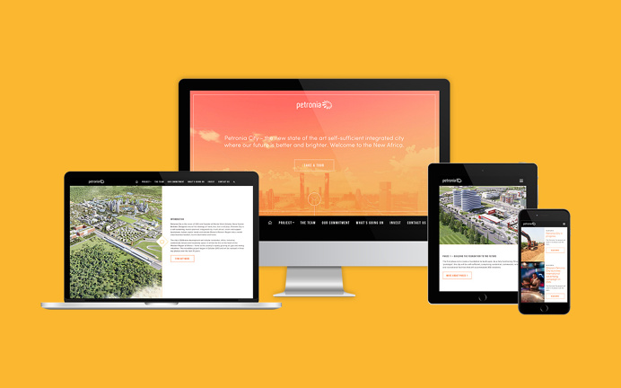 Petronia City Website design