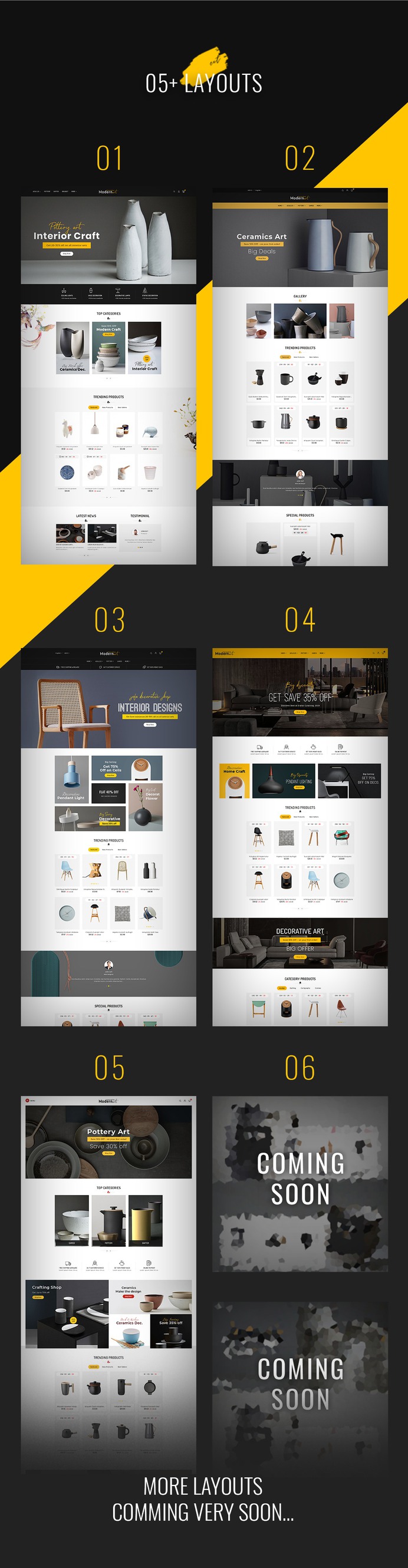 #Modern #Art - #Home #Decoration - #Prestashop #Responsive #Theme | #TemplateTrip #eCommerce #Website #Design #Template