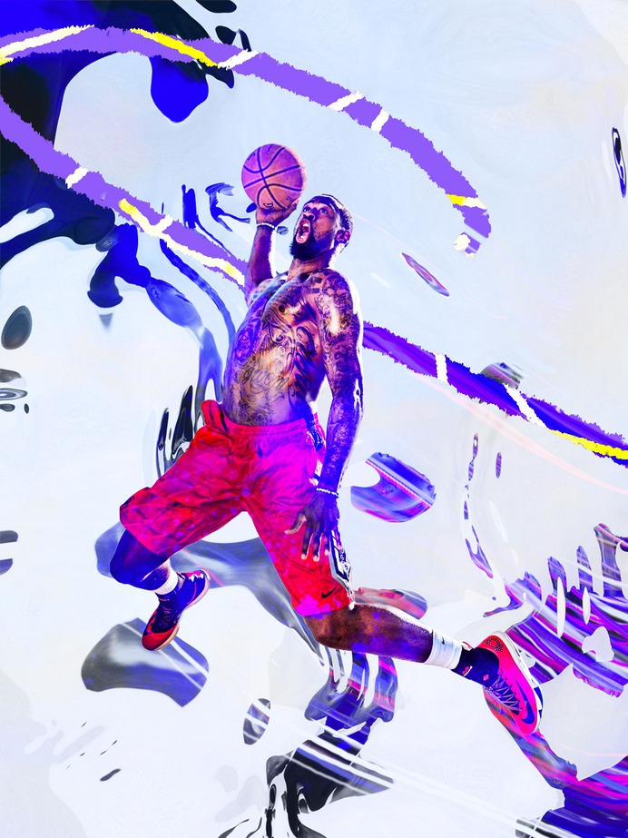 Deandre Jordan sports graphics illustration by Andrei Robu. www.robu.co