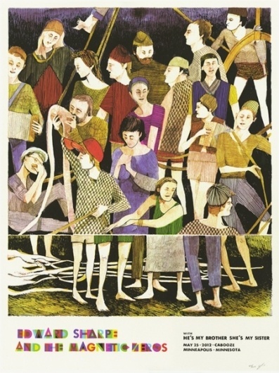 GigPosters.com - Edward Sharpe And The Magnetic Zeros - Hes My Brother Shes My Sister #poster