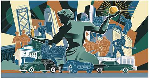 Paul Rogers Murals #illustration