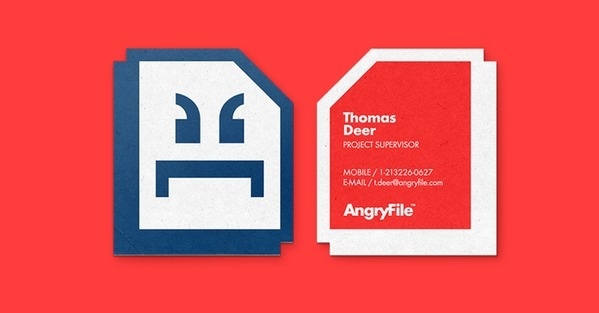 AngryFile #bcards #vector #awesome #branding