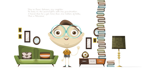PERSONAL PROJECT OSCAR LABRAWN on Behance #illustration #midcentury