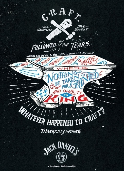 Jack Daniel's Is Back With More Patriotic Posters | Adweek #lettering #jon #contino #screen #printing #jack #daniels #poster #anvil
