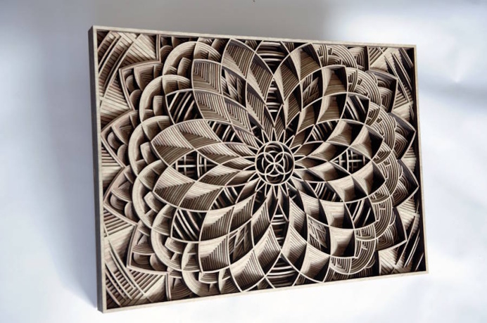 Laser-Cut Wooden Artwork
