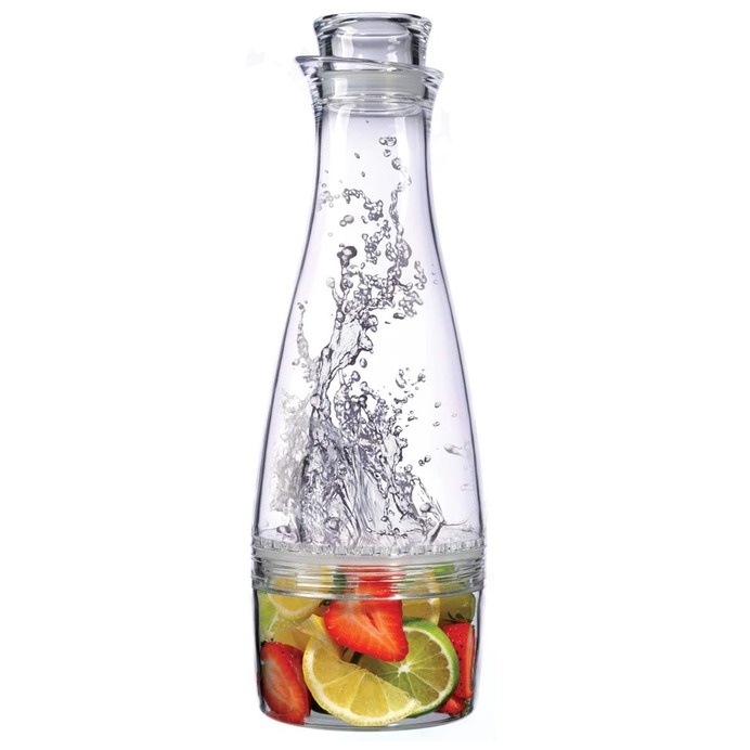 Fruit Infusion Carafe allows you to make refreshing fruit drinks at home. #modern #design #fruits #home #kitchenware #product #kitchen #industrial #carafe #style