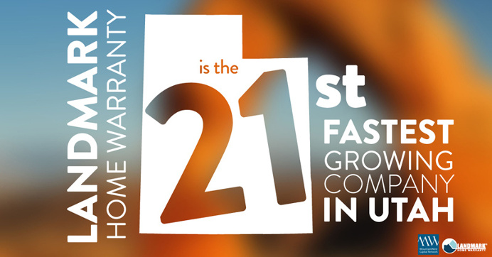 Landmark Home Warranty Named 21st Fastest Growing Company in Utah