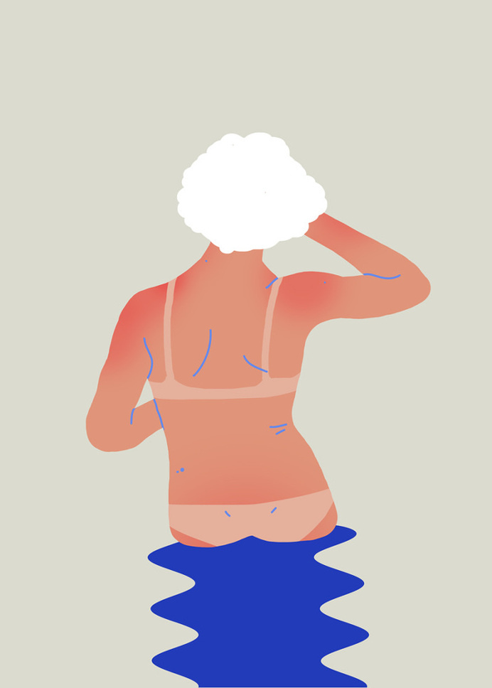 Tan lines - Sara Andreasson #illustration