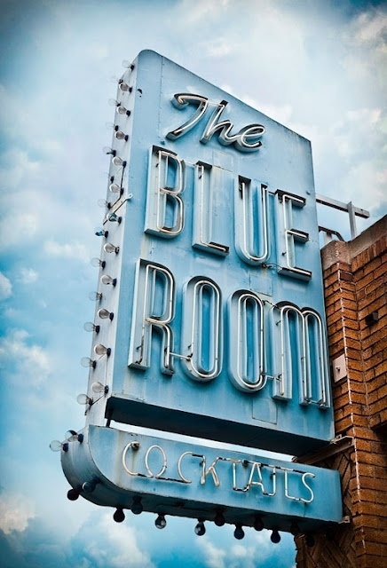 Yawn creative #sign #blue #vintage #electric