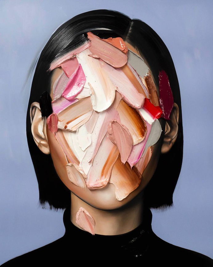 Awesome Painting Brush Strokes Portraits by Joseph Lee