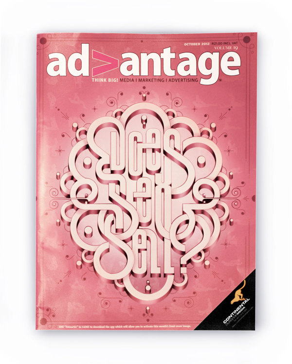 Advantage Magazine Cover on Behance #cover #type #magazine #typography