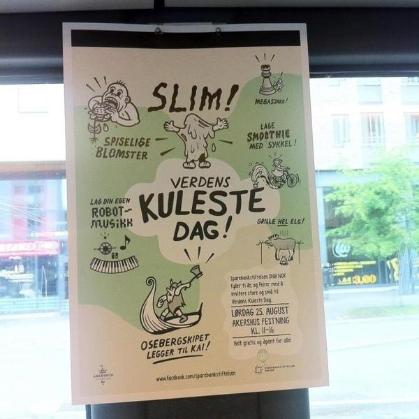 Verdens Kuleste Dag - Uglylogo #uglylogo #skaren #illustration #frode #poster