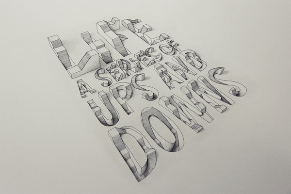 3D Typography |Â Design Resources #quote #3d #typography
