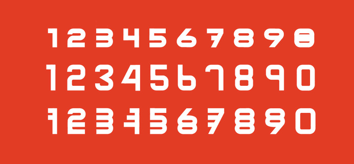 Font design by Philippe nicolas #specimen #type specimen #grid #construction #font #typeface #type design #colors #number #exponent #creati