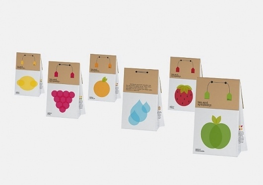 Tea & Sympathy - flipando en PANTONE #ataz #branding #packaging #fruits #food #tea #andrea #student