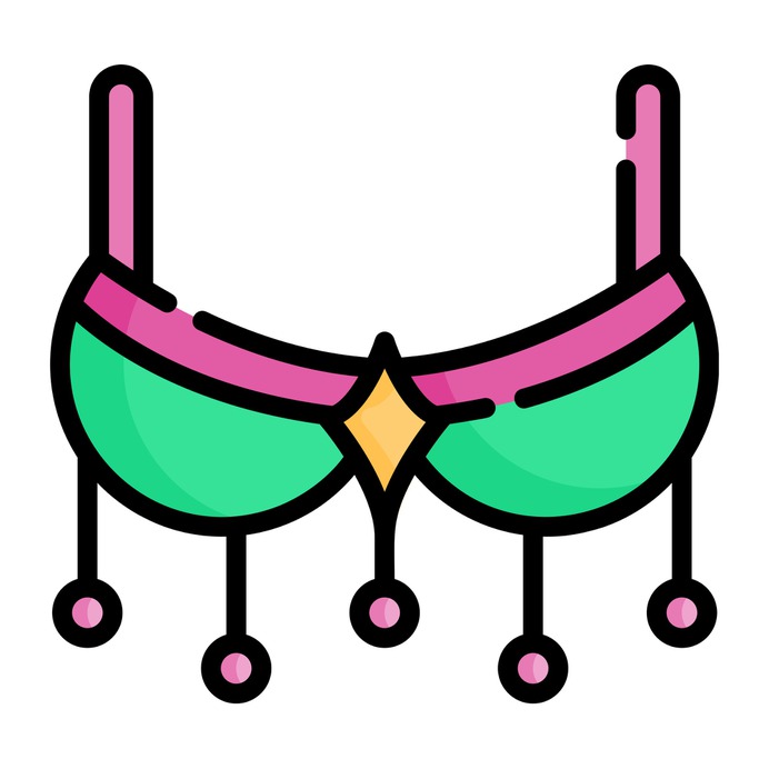 See more icon inspiration related to accessory, carnival, clothing, costume, bra and fashion on Flaticon.