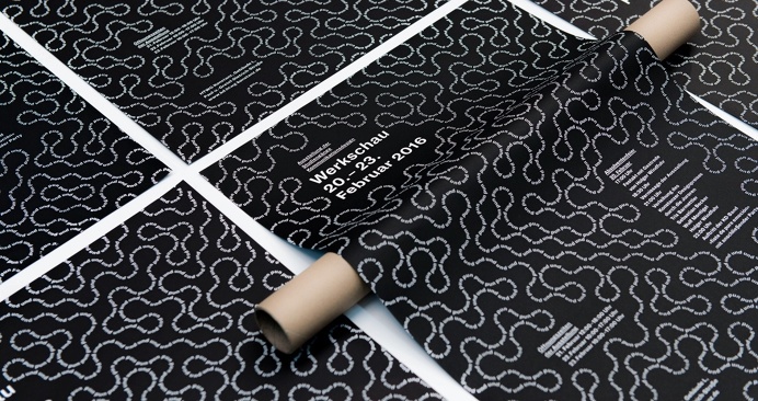 werkschau konstanz branding identity minimal black white poster type typography designblog graphic design inspiration best inspire www.minds