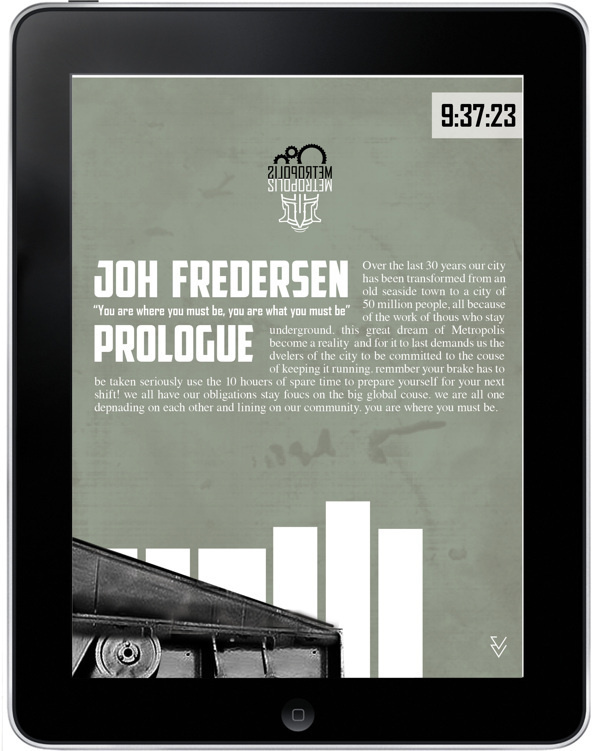 Metropolis city guide app #yonatan #fi #metropolis #sci #tablet #app #ziv