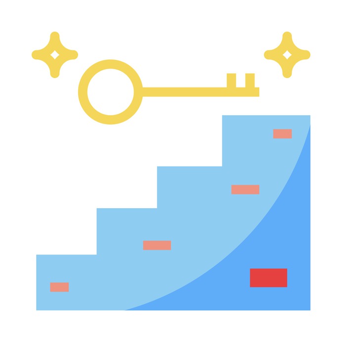 See more icon inspiration related to accomplish, success, key, business and finances, seo and web, promotion, achievement, goal, education, ladder, flag, security and people on Flaticon.