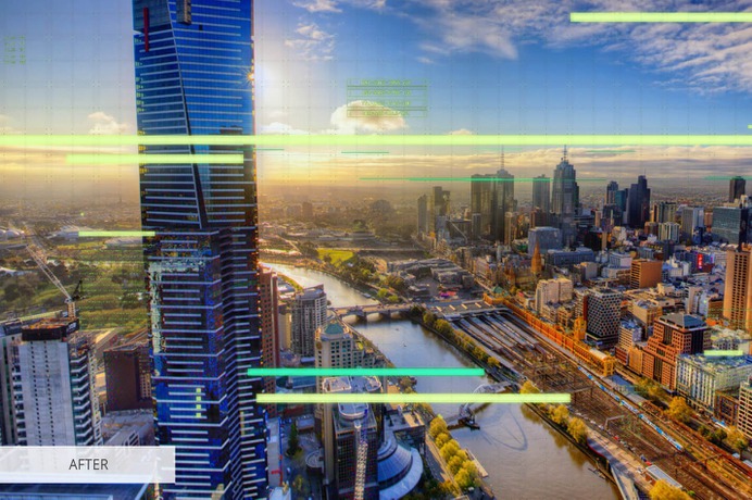 Glitch Effect Video Overlays