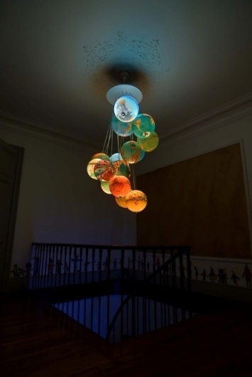 astronautica #chandelier #globes #light
