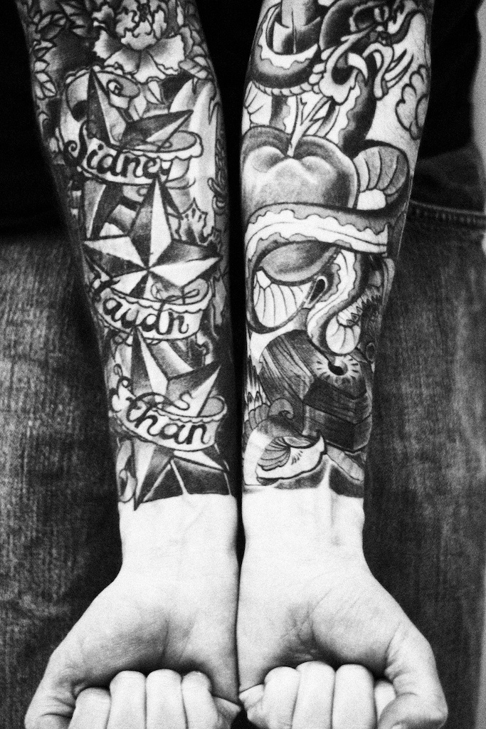 Almost done, Tattooed sleeves.