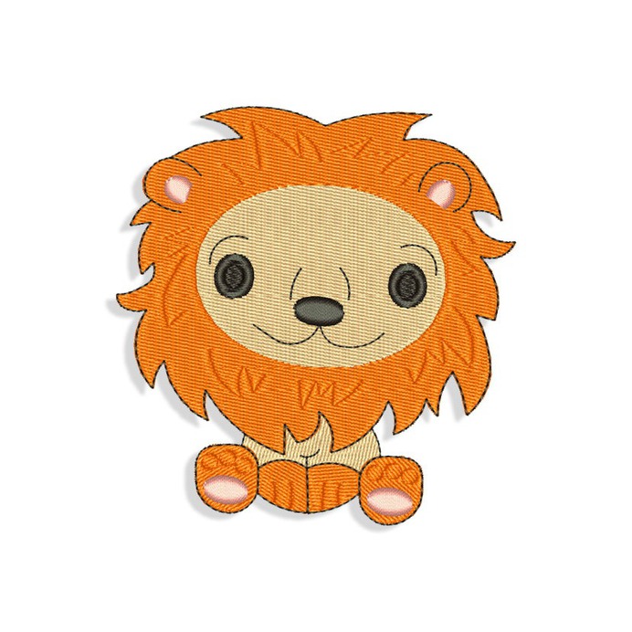 Baby Lion Embroidery design