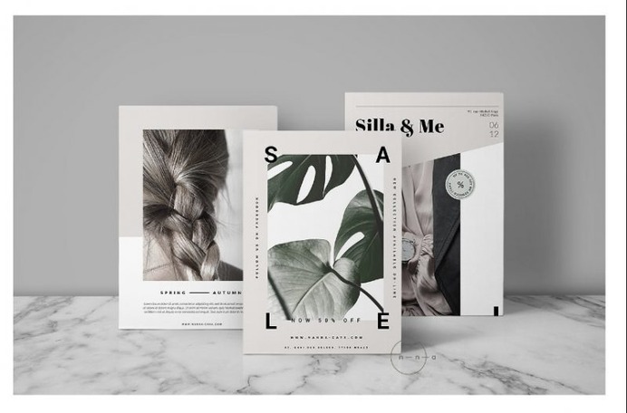 3 Post Card Flyer Mockup