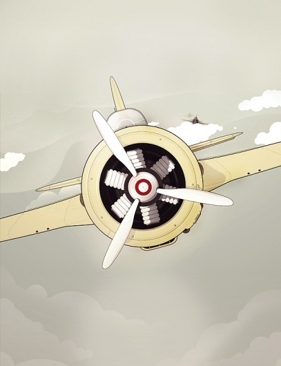 Selected illustrations I. on the Behance Network #illustration #plane