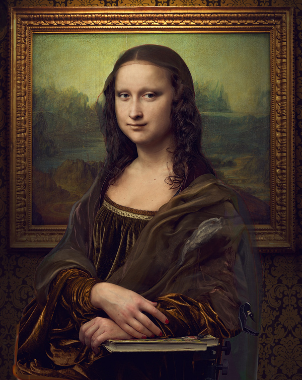 Revealing The Truth Mona Lisa on Behance #cern #mona #tadao #photo #photomanipulation #airbrush #lisa
