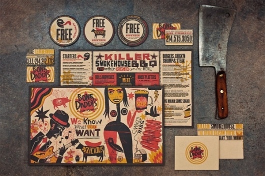 Bone Daddy's Identity Package - FPO: For Print Only #design #graphic #brand #identity #logo