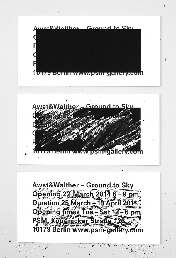 - Awst & Walther - Exhibition Invitation byÂ Studio... #print #cards