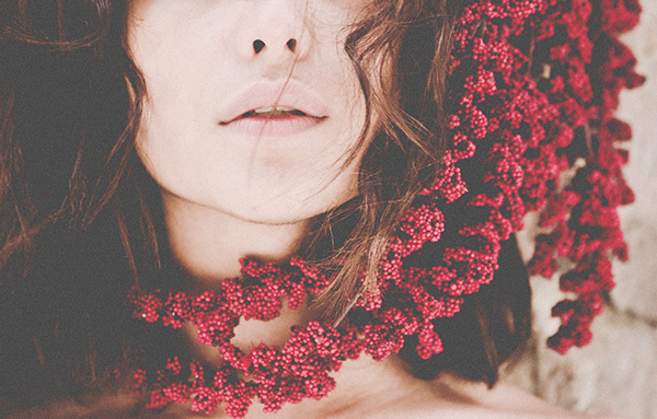 Gema on Behance #face #photography #girl #flowers