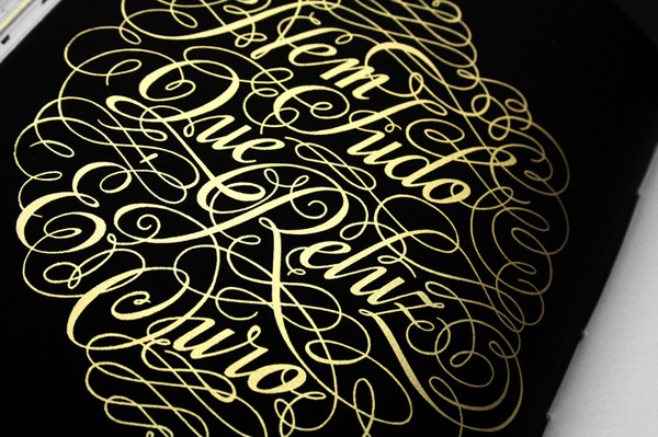 Description #lettering #zine #print #black #gold
