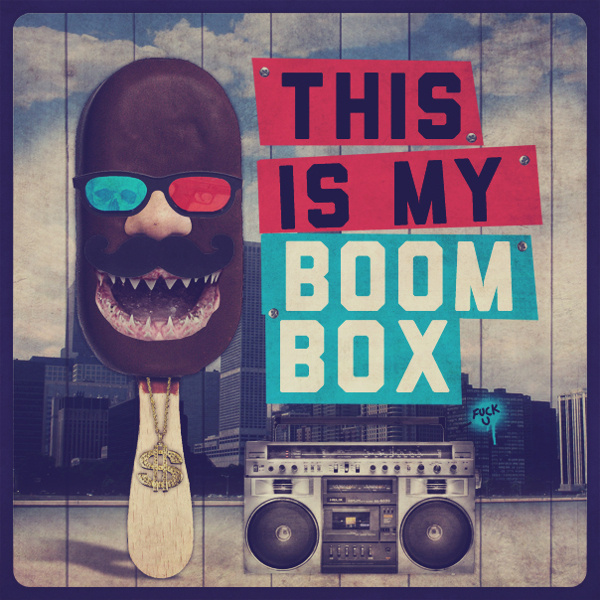 BOOMBOX on Behance #cream #photography #ice #collage #funny #boombox