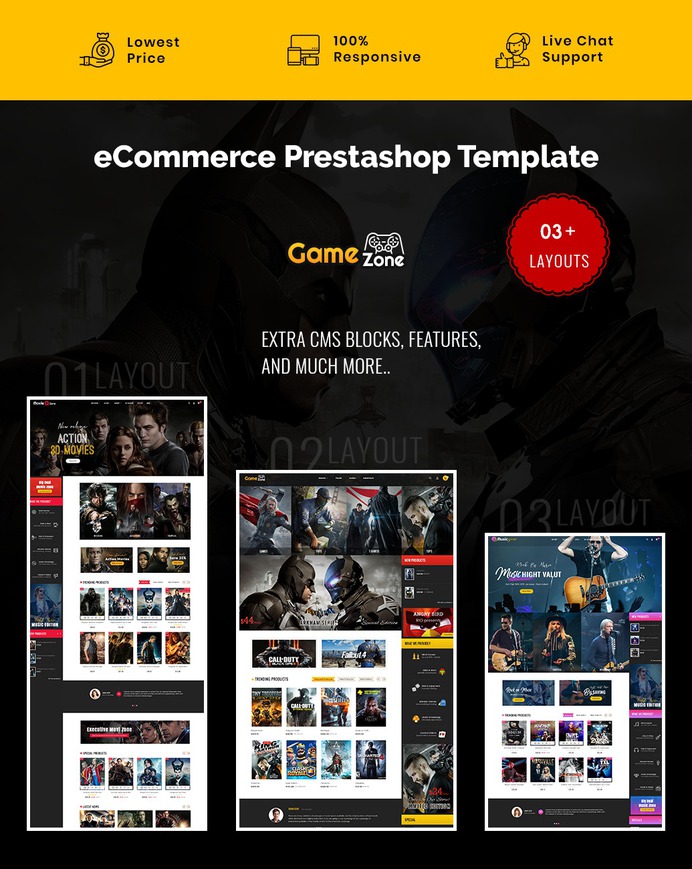 #Game Zone - #Prestashop #Responsive #Theme | #TemplateTrip #eCommerce #Website #Template