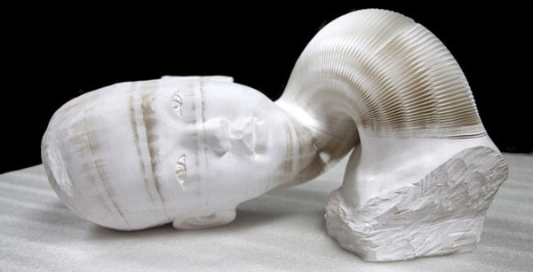 The Bizarre, Flexible Paper Sculptures of Li Hongbo #sculpture #paper #flexible