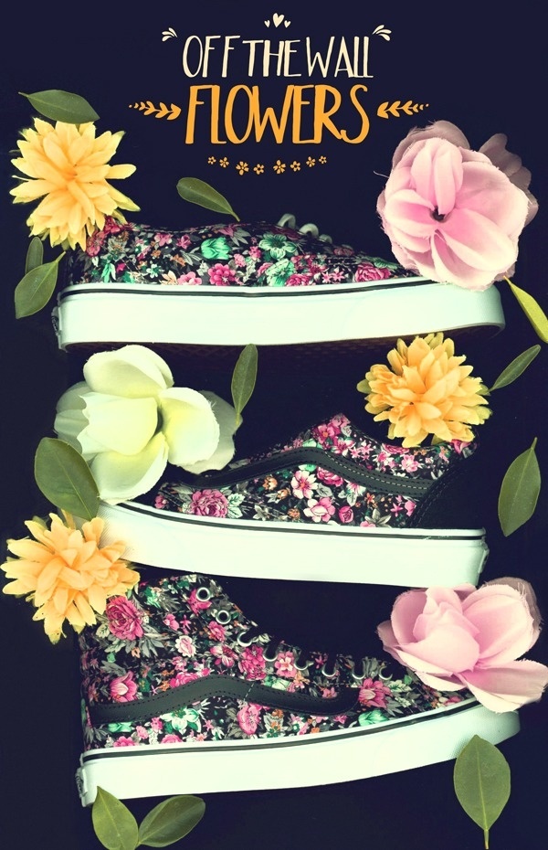 Vans Floral Image #pattern #leaf #victorian #floral #type #scanner #flowers
