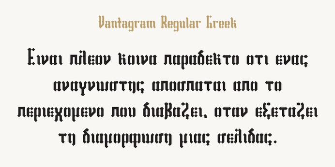 Vantagram typeface (font) designed by Thoma Kikis. Teknike.com - #vantagram #typeface #font #kikis #thomakikis #blackletter #sans #lettering #greek #latin #cyrillic #teknike