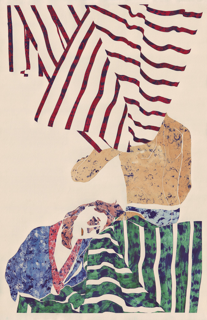 Viewers - Chyrum Lambert #collage #painting