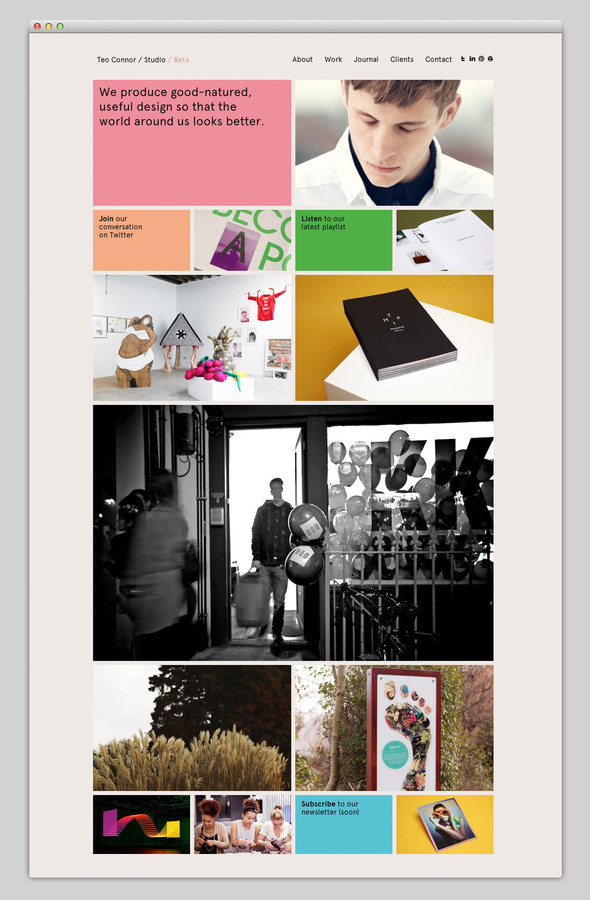 Teo Connor Studio #site #design #website #studio #layout #web