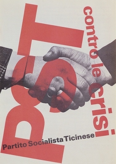 Max Huber, Partito Socialista Ticinese, 1974 #max #huber #design #graphic #poster #1974