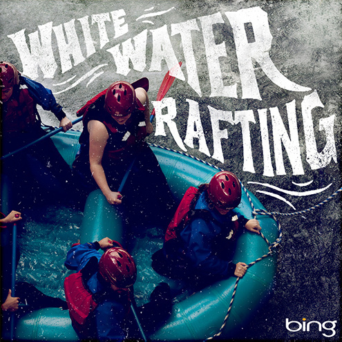 Bing Summer of Doing Jon Contino, Alphastructaesthetitologist #lettering #white #water #rafting #jon #contino #typography