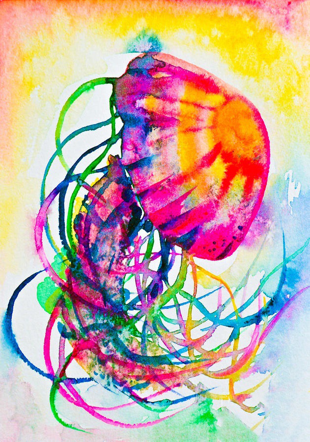 easy jellyfish painting & jellyfish paint by numbers #painting