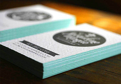 Textured Edge Business Cards