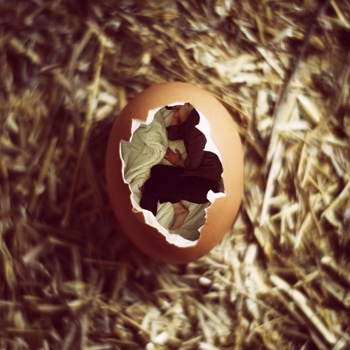 Dreamlike and Surreal Self-Portrait Photo Manipulations by Achraf Baznani