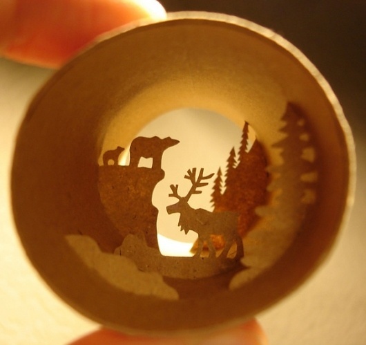 Paper cuts - Rolls on the Behance Network #cut #forest #paper #roll