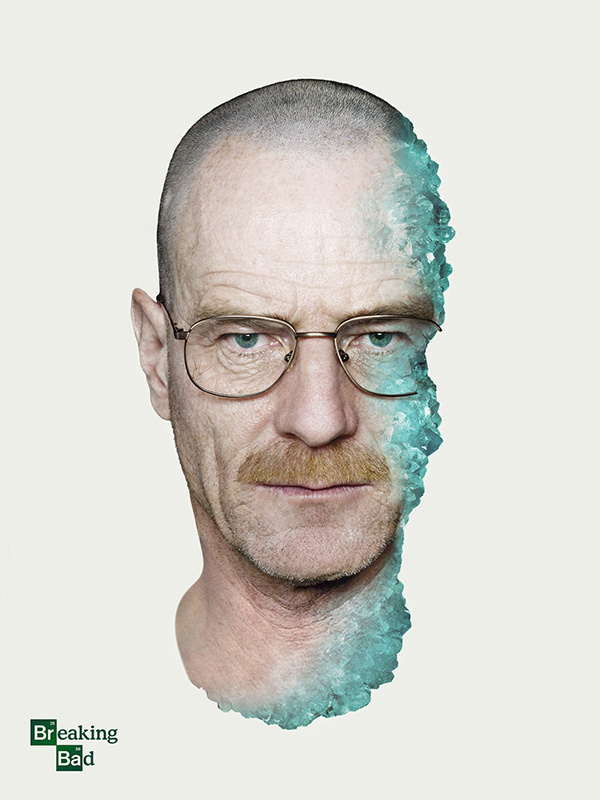 Breaking Bad Poster featuring Walter White / Bryan Cranston by Shelby White #white #breaking #photo #manipulation #shelby #bad